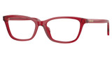 Versace Eyeglasses VE3375 TRANSPARENT RED/5520