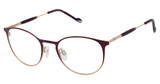 TITANflex Eyeglasses HTF012 burgundy/BUR