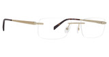 Totally Rimless Eyeglasses Advance 227 GOLD/GLD