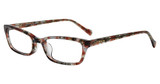 Lucky Brand Eyeglasses VLBD258 RED GREY TEXTURE