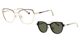 AirMag Eyeglasses AIRMAG A6382 Matte Brown/Gold/C3