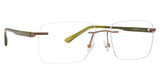 Totally Rimless Eyeglasses Polaris 385 BROWN/BRN