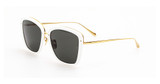 Linda Farrow LFL1592S ANAIS WHITE/ YELLOW GOLD/ GREY/002