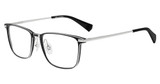 John Varvatos Eyeglasses VJV196 BLACK WITH SILVER