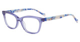 Lucky Brand Eyeglasses VLBD738 PURPLE CRYSTAL + BLUE TEXTURE