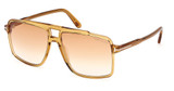 Tom Ford Eyeglasses FT1177 shiny yellow / gradient brown/39F