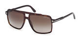 Tom Ford Eyeglasses FT1177 dark havana / gradient smoke/52B