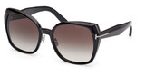 Tom Ford Eyeglasses FT1223 shiny black / gradient smoke/01B