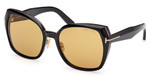Tom Ford Eyeglasses FT1223 shiny black / brown/01E