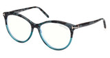 Tom Ford Eyeglasses FT5990-B coloured havana/055