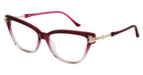 Diva Eyeglasses 5608 BURGUNDY-GREY- GOLD/107