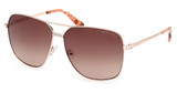 Guess? Eyeglasses GM00022 shiny rose gold / gradient brown/28F