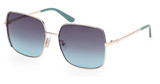 Guess? Eyeglasses GU00194 gold/other / gradient blue/33W