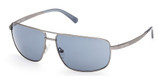 Harley-Davidson Eyeglasses HD00025 matte light nickeltin / blue/11V