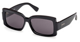 MaxMara MM0140 shiny black / smoke/01A