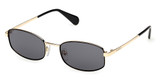 Max&Co. Eyeglasses MO0135 shiny black / smoke/01A