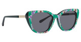 Vera Bradley Leyton Sun Clip FOXGLOVE FIELDS GREEN/FFG