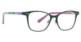 Vera Bradley Eyeglasses Shyla FOXGLOVE FIELDS GREEN/FFG Vera Bradley Eyeglasses Shyla FOXGLOVE FIELDS GREEN/FFG