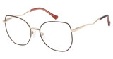 BETSEY JOHNSON Eyeglasses SO 2000 Burgundy/BUR