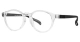 Global Optique Eyeglasses KP528 CLEAR/BLACK