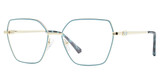 Global Optique Eyeglasses LP054 BLUE/GOLD