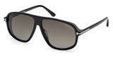 Tom Ford Eyeglasses FT1208 shiny black / gradient smoke/01B