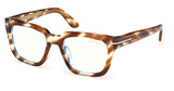Tom Ford Eyeglasses FT6027-F-B coloured havana/055