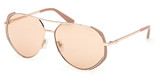 Guess? Eyeglasses GU00219 matte beige / brown/58E