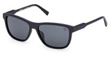Timberland Eyeglasses TB00052-H matte black / smoke polarized/02D