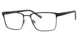 Claiborne Eyeglasses CB 283 MTT BLACK/0003