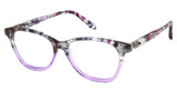 Nicole Miller Eyeglasses LAVAL PURPLE TORT/C03
