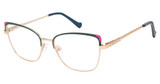 BETSEY JOHNSON Eyeglasses BOHO Teal/TEA
