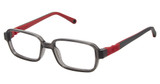 Life Italia Eyeglasses NI-162 CHARCOAL RED/3