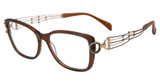 Line Art Eyeglasses XL 2185 Brown/BR