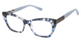 Jill Stuart Eyeglasses JS477 Navy Tortoise