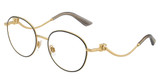 DOLCE & GABBANA Eyeglasses DG1365 GOLD/BLACK/1334