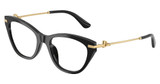 DOLCE & GABBANA Eyeglasses DG3428 BLACK/501