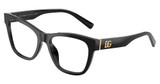 DOLCE & GABBANA Eyeglasses DG3430 BLACK/501