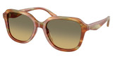 COACH Eyeglasses HC8437U CBY87 STRIATED BARK / MOSS/5898L0