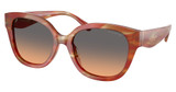 COACH Eyeglasses HC8438U CBY94 STRIATED CHESTNUT/590018