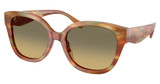 COACH Eyeglasses HC8438U CBY94 STRIATED BARK / MOSS/5898L0