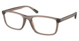 Polo Eyeglasses PH2291U MATTE TRANSPARENT BROWN/6313