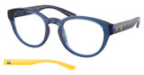 Polo Eyeglasses PH2293U SHINY TRANSPARENT BLUE/5717