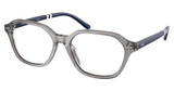 Polo Eyeglasses PH2295U SHINY TRANSPARENT GREY/6318