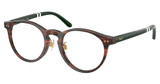 Polo Eyeglasses PH2297F SHINY STRIPED BROWN/6315