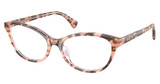Ralph Eyeglasses RA7186U PINK HAVANA ON TRANSPARE/6295