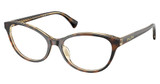 Ralph Eyeglasses RA7186U DARK TORTOISE ON TRANSPA/6294
