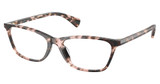 Ralph Eyeglasses RA7187U SHINY PINK HAVANA/6058