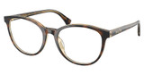 Ralph Eyeglasses RA7188U DARK HAVANA ON TRANSPARE/6294