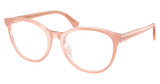Ralph Eyeglasses RA7188U PEACH ON TRANSPARENT/6296
